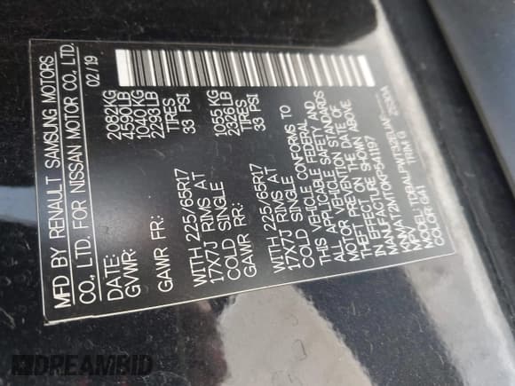 ✅ 2019 Nissan Rogue SV • VIN: KNMAT2MT0KP541197 • Лот: 43664557. Опубликован ранее на IAAI с пробегом 80 145 миль. Бесплатный доступ к архиву аукционных продаж из США и подробный отчёт об истории автомобиля на DreamBid. Изображение 9.