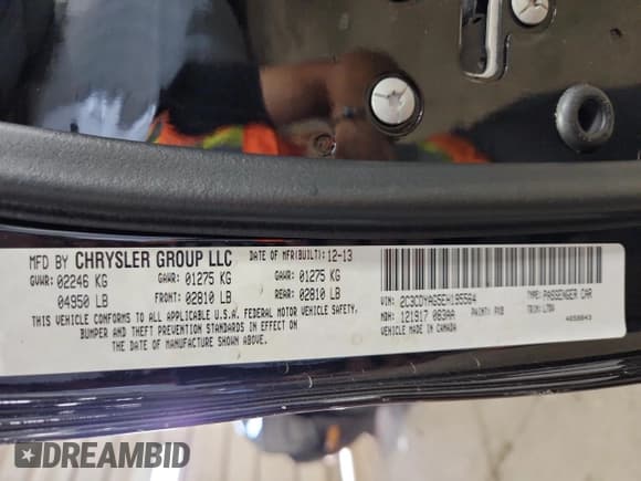 ✅ 2014 Dodge Challenger SXT • VIN: 2C3CDYAG5EH195564 • Lot: 80436435. Listed on Copart with Not provided. Free auction sales archive from the USA and detailed vehicle history report at DreamBid. Image 13.