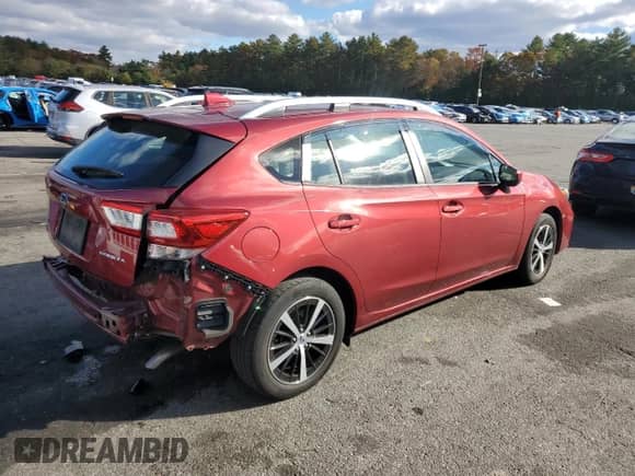 2019 Subaru Impreza Premium z VIN 4S3GTAC61K3759379, wystawiony jako Copart lot #90260465 z przebiegiem 36 792 mil mil oraz Szkoda całkowita • Salvage title. Historia ofert i sprzedaży dostępna na DreamBid. Obrazek 3.