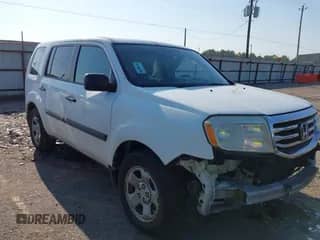 2013 Honda Pilot LX with VIN 5FNYF3H2XDB040697, listed as a IAAI auction lot 43176116 with 142,522 mi miles and . Bid and sale history available at DreamBid. Image 1.