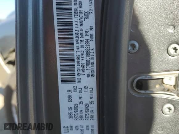 ✅ 2010 Dodge 1500 Sport • VIN: 1D7RB1CT8AS221984 • Лот: 87831945. Размещён на Copart с пробегом 98 209 миль миль. Получите бесплатный доступ к архиву аукционных продаж из США и посмотрите подробный отчёт об истории автомобиля на DreamBid. Изображение 12.