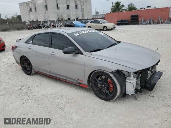 ✅ 2025 Hyundai Elantra • VIN: KMHLW4DK1SU023096 • Lot: 88844975. Listed on Copart with 6,682 mi. Free auction sales archive from the USA and detailed vehicle history report at DreamBid. Image 4.