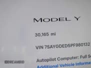 ✅ 2023 Tesla Model Y • VIN: 7SAYGDED5PF980132 • Lot: 43573118. Listed on IAAI with 30,165 mi. Free auction sales archive from the USA and detailed vehicle history report at DreamBid. Image 16.