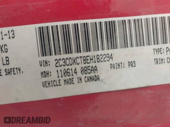 ✅ 2014 Dodge Charger RT • VIN: 2C3CDXCT8EH182294 • Lot: 41859603. Listed on IAAI with 136,132 mi. Free auction sales archive from the USA and detailed vehicle history report at DreamBid. Image 9.