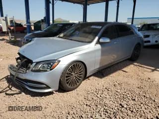 ✅ 2018 Mercedes-Benz S 560 • VIN: WDDUG8DB0JA397220 • Лот: 61242515. Опубликован ранее на Copart с пробегом 63 195 миль. Бесплатный доступ к архиву аукционных продаж из США и подробный отчёт об истории автомобиля на DreamBid. Изображение 1.