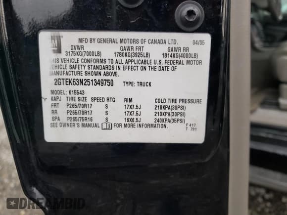 ✅ 2005 GMC Sierra Denali • VIN: 2GTEK63N251349750 • Лот: 83885834. Опубликован ранее на Copart с пробегом 140 517 миль. Бесплатный доступ к архиву аукционных продаж из США и подробный отчёт об истории автомобиля на DreamBid. Изображение 13.