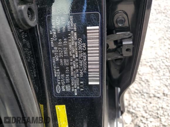 ✅ 2016 Hyundai Accent SE • VIN: KMHCT4AE7GU136050 • Лот: 76388264. Опубликован ранее на Copart с пробегом 80 190 миль. Бесплатный доступ к архиву аукционных продаж из США и подробный отчёт об истории автомобиля на DreamBid. Изображение 12.