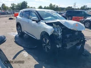 ✅ 2023 Nissan Rogue Platinum • VIN: JN8BT3DD9PW303238 • Lot: 43168253. Listed on IAAI with 7,689 mi. Free auction sales archive from the USA and detailed vehicle history report at DreamBid. Image 1.