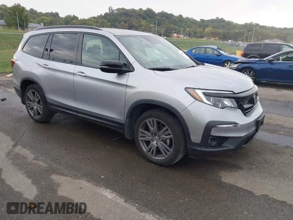 ✅ 2022 Honda Pilot Sport • VIN: 5FNYF6H33NB077649 • Lot: 43408853. Listed on IAAI with 21,917 mi. Free auction sales archive from the USA and detailed vehicle history report at DreamBid. Image 1.