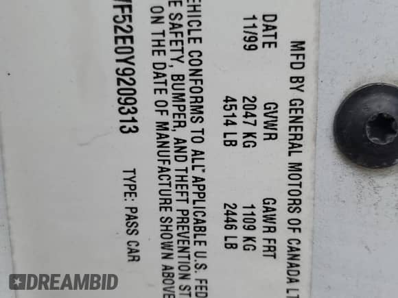 2000 Chevrolet Impala с VIN 2G1WF52E0Y9209313, выставлен на аукционе Copart как лот 69488184 с пробегом 144 855 миль миль и Списание • Salvage title. История ставок и продаж доступна на DreamBid. Изображение 14.