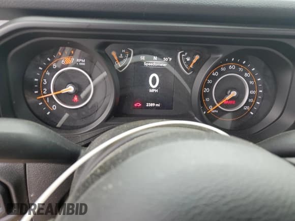 ✅ 2025 Jeep Wrangler Sport • VIN: 1C4PJXAGXSW515751 • Lot: 57670085. Listed on Copart with 2,389 mi. Free auction sales archive from the USA and detailed vehicle history report at DreamBid. Image 9.