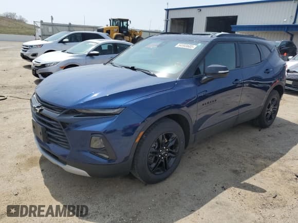 ✅ 2022 Chevrolet Blazer LT • VIN: 3GNKBJRS4NS162573 • Lot: 54593685. Listed on Copart with 48,516 mi. Free auction sales archive from the USA and detailed vehicle history report at DreamBid. Image 1.