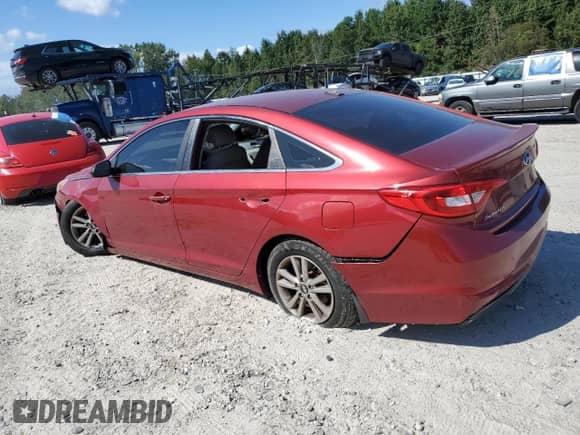 2015 Hyundai Sonata SE with VIN 5NPE24AF6FH089966, listed as a Copart auction lot 85114545 with 180,626 mi miles and Salvage title. Bid and sale history available at DreamBid. Image 2.