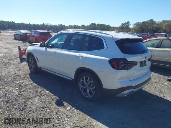 ✅ 2022 BMW X3 sDrive30i • VIN: 5UX43DP07N9J95201 • Lot: 43801211. Listed on IAAI with 51,932 mi. Free auction sales archive from the USA and detailed vehicle history report at DreamBid. Image 3.