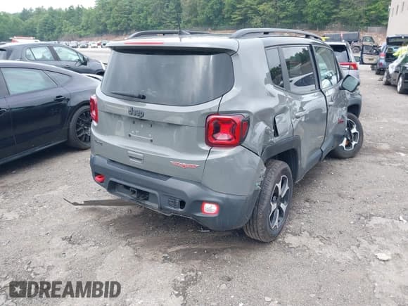 ✅ 2021 Jeep Renegade Trailhawk • VIN: ZACNJDC12MPM56979 • Lot: 42438891. Listed on IAAI with 66,926 mi. Free auction sales archive from the USA and detailed vehicle history report at DreamBid. Image 4.