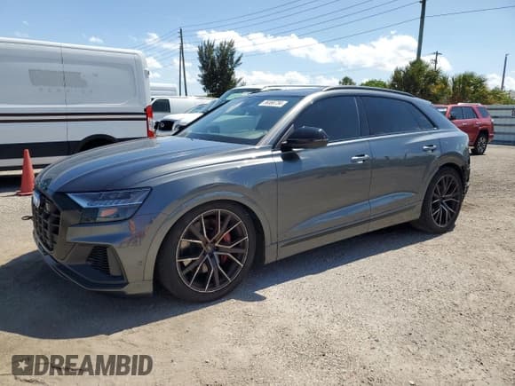 ✅ 2022 Audi SQ8 Premium Plus • VIN: WA1AWBF1XND024377 • Lot: 56066734. Listed on Copart with 20,238 mi. Free auction sales archive from the USA and detailed vehicle history report at DreamBid. Image 1.