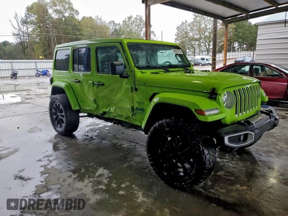 ✅ 2021 Jeep Wrangler Unlimited Sahara • VIN: 1C4JJXP68MW840101 • Лот: 94833705. Опубликован ранее на Copart с пробегом 37 930 миль. Бесплатный доступ к архиву аукционных продаж из США и подробный отчёт об истории автомобиля на DreamBid. Изображение 4.