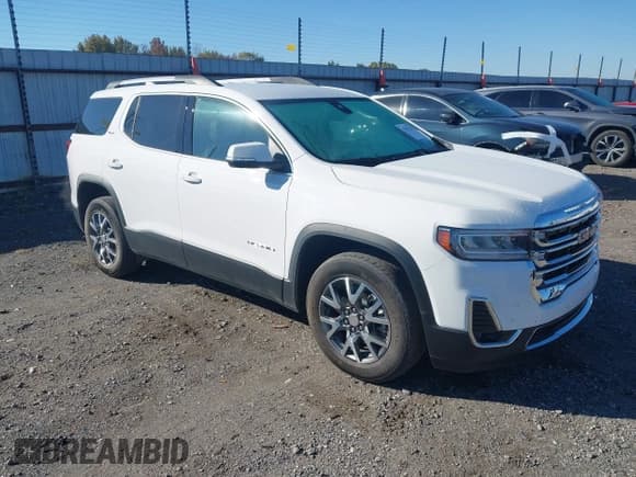✅ 2023 GMC Acadia SLT • VIN: 1GKKNMLS3PZ217485 • Lot: 43545128. Listed on IAAI with 43,528 mi. Free auction sales archive from the USA and detailed vehicle history report at DreamBid. Image 1.