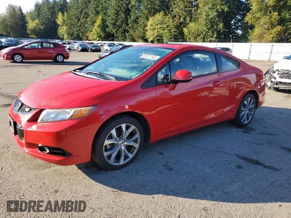 ✅ 2012 Honda Civic Si • VIN: 2HGFG4A55CH706678 • Lot: 87473145. Listed on Copart with 39,818 mi. Free auction sales archive from the USA and detailed vehicle history report at DreamBid. Image 1.