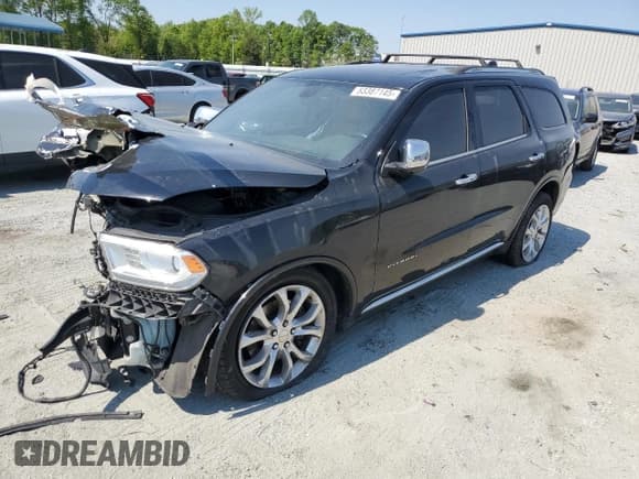 ✅ 2017 Dodge Durango Citadel • VIN: 1C4RDHEG7HC805505 • Lot: 53387145. Listed on Copart with 158,027 mi. Free auction sales archive from the USA and detailed vehicle history report at DreamBid. Image 1.