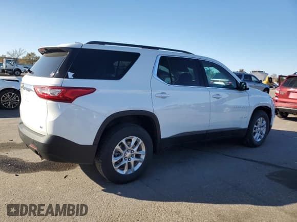 ✅ 2021 Chevrolet Traverse LT Cloth • VIN: 1GNEVGKW4MJ152954 • Lot: 91625135. Listed on Copart with 65,221 mi. Free auction sales archive from the USA and detailed vehicle history report at DreamBid. Image 3.