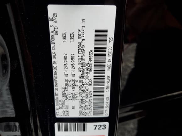 ✅ 2025 Toyota Tacoma SR5 • VIN: 3TMLB5JN7SM170399 • Lot: 86440275. Wystawiony na Copart z przebiegiem 2 181 mil. Bezpłatny archiwum sprzedaży aukcyjnych z USA i szczegółowy raport historii pojazdu na DreamBid. Zdjęcie 12.