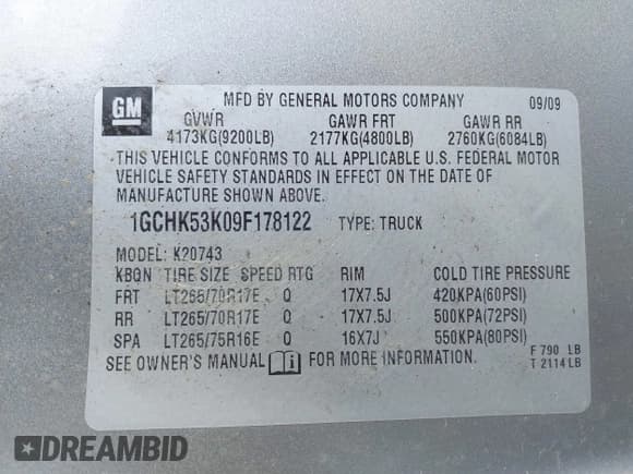 ✅ 2009 Chevrolet Silverado 2500HD LT • VIN: 1GCHK53K09F178122 • Лот: 42060486. Опубликован ранее на IAAI с пробегом 308 863 миль. Бесплатный доступ к архиву аукционных продаж из США и подробный отчёт об истории автомобиля на DreamBid. Изображение 9.