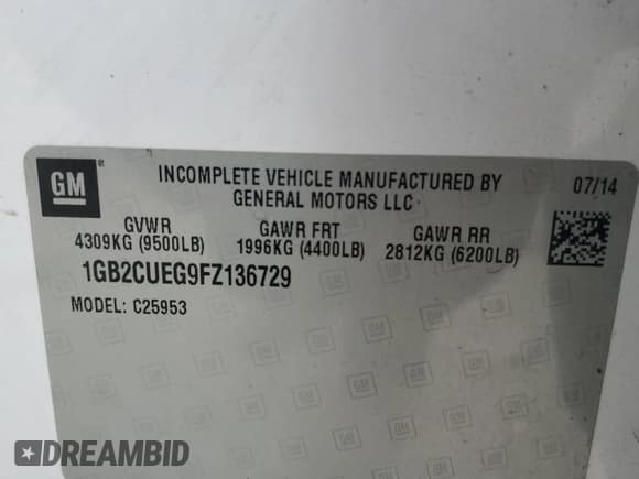 ✅ 2015 Chevrolet Silverado 2500HD Work Truck • VIN: 1GB2CUEG9FZ136729 • Lot: 43438215. Listed on Copart with Not provided. Free auction sales archive from the USA and detailed vehicle history report at DreamBid. Image 10.