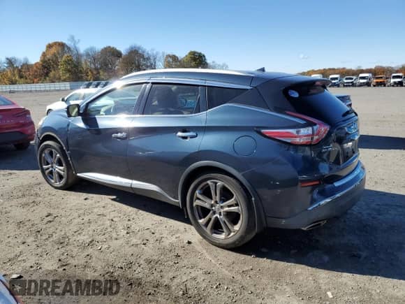 2015 Nissan Murano SL with VIN 5N1AZ2MH5FN234292, listed as a Copart auction lot 86290015 with 173,480 mi miles and Clean title. Bid and sale history available at DreamBid. Image 2.