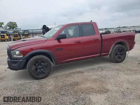 2019 Ram 1500 Warlock with VIN 1C6RR6GTXKS674817, listed as a Copart auction lot 59293875 with 131,004 mi miles and Salvage title. Bid and sale history available at DreamBid. Image 1.