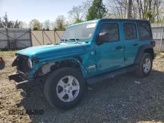 ✅ 2020 Jeep Wrangler Unlimited Sport • VIN: 1C4HJXDG4LW194078 • Lot: 54304555. Listed on Copart with 42,578 mi. Free auction sales archive from the USA and detailed vehicle history report at DreamBid. Image 1.