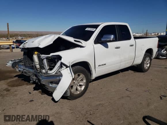 2020 Ram 1500 Laramie with VIN 1C6RREDT0LN294884, listed as a Copart auction lot 59661595 with 93,109 mi miles and Salvage title. Bid and sale history available at DreamBid. Image 1.