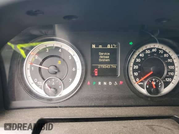 2015 Ram 1500 SLT with VIN 1C6RR6GG1FS569608, listed as a Copart auction lot 84817215 with 279,343 mi miles and Salvage title. Bid and sale history available at DreamBid. Image 9.