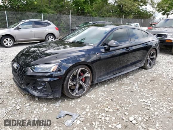 ✅ 2023 Audi RS 5 Sportback • VIN: WUAAWCF5XPA900600 • Lot: 58295863. Listed on Copart with 4,808 mi. Free auction sales archive from the USA and detailed vehicle history report at DreamBid. Image 1.