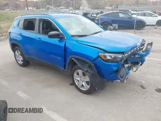 ✅ 2022 Jeep Compass Latitude • VIN: 3C4NJDBB9NT231501 • Lot: 43703819. Listed on IAAI with Not provided. Free auction sales archive from the USA and detailed vehicle history report at DreamBid. Image 1.