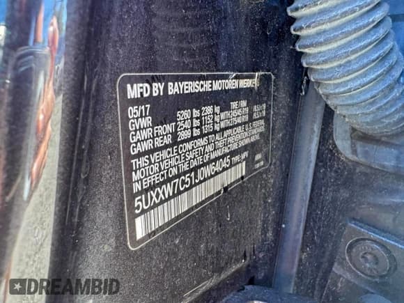 ✅ 2018 BMW X4 M40i • VIN: 5UXXW7C51J0W64045 • Лот: 95030105. Опубликован ранее на Copart с пробегом 133 818 миль. Бесплатный доступ к архиву аукционных продаж из США и подробный отчёт об истории автомобиля на DreamBid. Изображение 10.