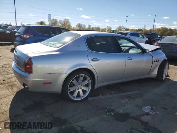 ✅ 2007 Maserati Quattroporte • VIN: ZAMFE39AX70030282 • Lot: 87408885. Listed on Copart with 75,254 mi. Free auction sales archive from the USA and detailed vehicle history report at DreamBid. Image 3.