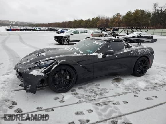 2018 Chevrolet Corvette 3LT with VIN 1G1YF3D72J5101399, listed as a Copart auction lot 44209055 with 76,104 mi miles and Salvage title. Bid and sale history available at DreamBid. Image 1.