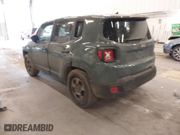 ✅ 2017 Jeep Renegade Sport • VIN: ZACCJAAH1HPF27104 • Lot: 42120378. Listed on IAAI with 86,700 mi. Free auction sales archive from the USA and detailed vehicle history report at DreamBid. Image 3.