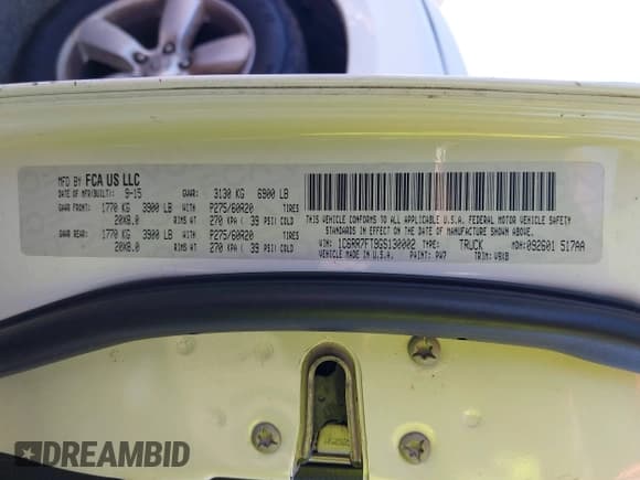 ✅ 2016 Ram 1500 Express • VIN: 1C6RR7FT9GS130002 • Lot: 43475024. Listed on IAAI with 170,539 mi. Free auction sales archive from the USA and detailed vehicle history report at DreamBid. Image 9.