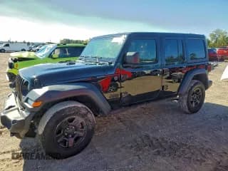 ✅ 2024 Jeep Wrangler Sport • VIN: 1C4PJXDG3RW244182 • Lot: 94480605. Listed on Copart with 69,318 mi. Free auction sales archive from the USA and detailed vehicle history report at DreamBid. Image 1.