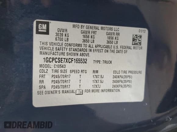 ✅ 2012 Chevrolet Silverado 1500 • VIN: 1GCPCSE7XCF165532 • Лот: 86780984. Опубликован ранее на Copart с пробегом 148 080 миль. Бесплатный доступ к архиву аукционных продаж из США и подробный отчёт об истории автомобиля на DreamBid. Изображение 13.