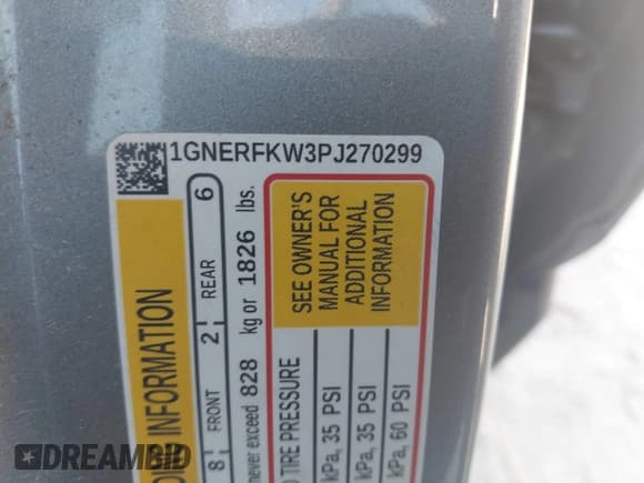 ✅ 2023 Chevrolet Traverse LS • VIN: 1GNERFKW3PJ270299 • Lot: 43246282. Listed on IAAI with 85,332 mi. Free auction sales archive from the USA and detailed vehicle history report at DreamBid. Image 9.