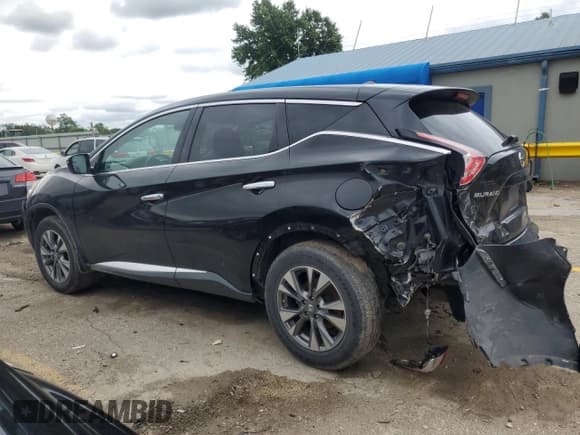 ✅ 2016 Nissan Murano S • VIN: 5N1AZ2MH4GN115005 • Lot: 58512245. Listed on Copart with 63,102 mi. Free auction sales archive from the USA and detailed vehicle history report at DreamBid. Image 2.