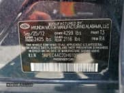 ✅ 2013 Hyundai Sonata SE • VIN: 5NPEC4AC2DH610925 • Lot: 57111395. Listed on Copart with 139,065 mi. Free auction sales archive from the USA and detailed vehicle history report at DreamBid. Image 12.