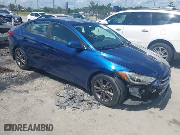 ✅ 2018 Hyundai Elantra SEL • VIN: 5NPD84LF6JH232527 • Lot: 42754693. Listed on IAAI with 183,439 mi. Free auction sales archive from the USA and detailed vehicle history report at DreamBid. Image 1.
