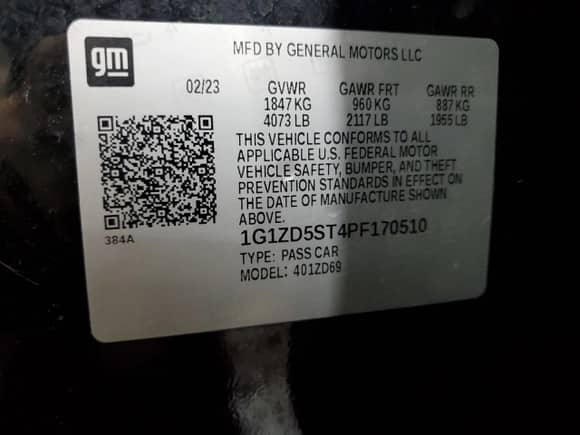 2023 Chevrolet Malibu LT с VIN 1G1ZD5ST4PF170510, выставлен на аукционе Copart как лот 81508025 с пробегом 97 475 миль миль и Списание • Salvage title. История ставок и продаж доступна на DreamBid. Изображение 13.