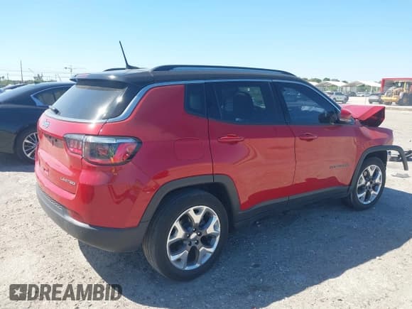 ✅ 2021 Jeep Compass Limited • VIN: 3C4NJCCB0MT577265 • Lot: 41767947. Listed on IAAI with 32,304 mi. Free auction sales archive from the USA and detailed vehicle history report at DreamBid. Image 4.