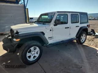 ✅ 2021 Jeep Wrangler Unlimited Sport S • VIN: 1C4HJXDG3MW848165 • Лот: 92020665. Опубликован ранее на Copart с пробегом 30 973 миль. Бесплатный доступ к архиву аукционных продаж из США и подробный отчёт об истории автомобиля на DreamBid. Изображение 1.