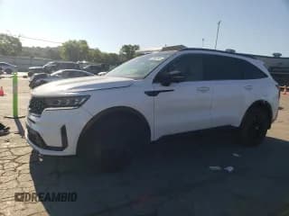 ✅ 2021 Kia Sorento SX Prestige • VIN: 5XYRK4LF3MG047953 • Lot: 70563545. Listed on Copart with 75,494 mi. Free auction sales archive from the USA and detailed vehicle history report at DreamBid. Image 1.